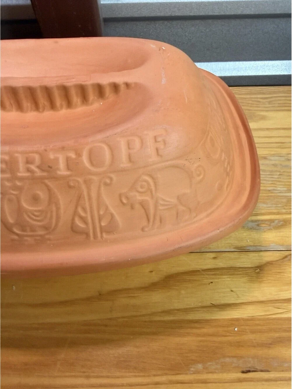 Vintage Romertopf #111 Bay-West Germany Terra Cotta Clay Baker Roaster
